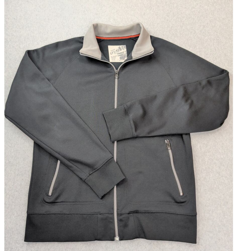 Vintage Old Navy Full Zip Jacket MED Shawl Collar Black Y2K Cotton Blend Unisex